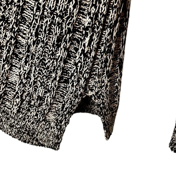 Anthropologie Tehana Cardigan- Marled Black/White Open Knit Cardigan- Medium - Picture 11 of 15